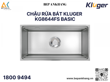 Chậu rửa bát Kluger KG8644FS Basic - Inox 304 Posco - Linen dập nổi chống xước